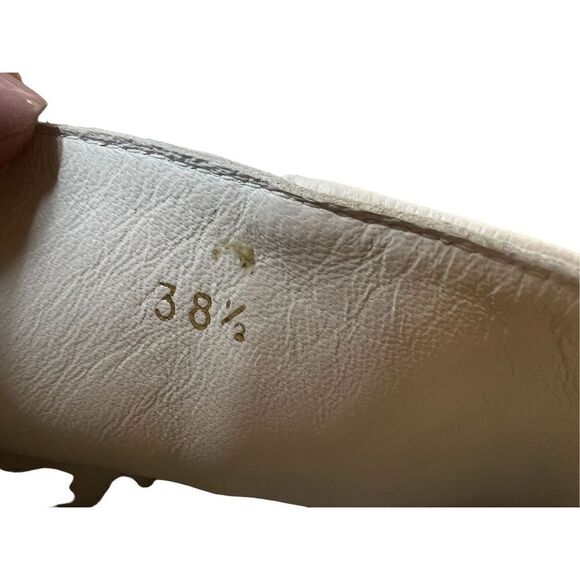 FRAME LE MADDOX  LEATHER ANKLE BOOTS in Off White NWOB Size 38 1/2 / US 8 1/2 - Picture 8 of 8